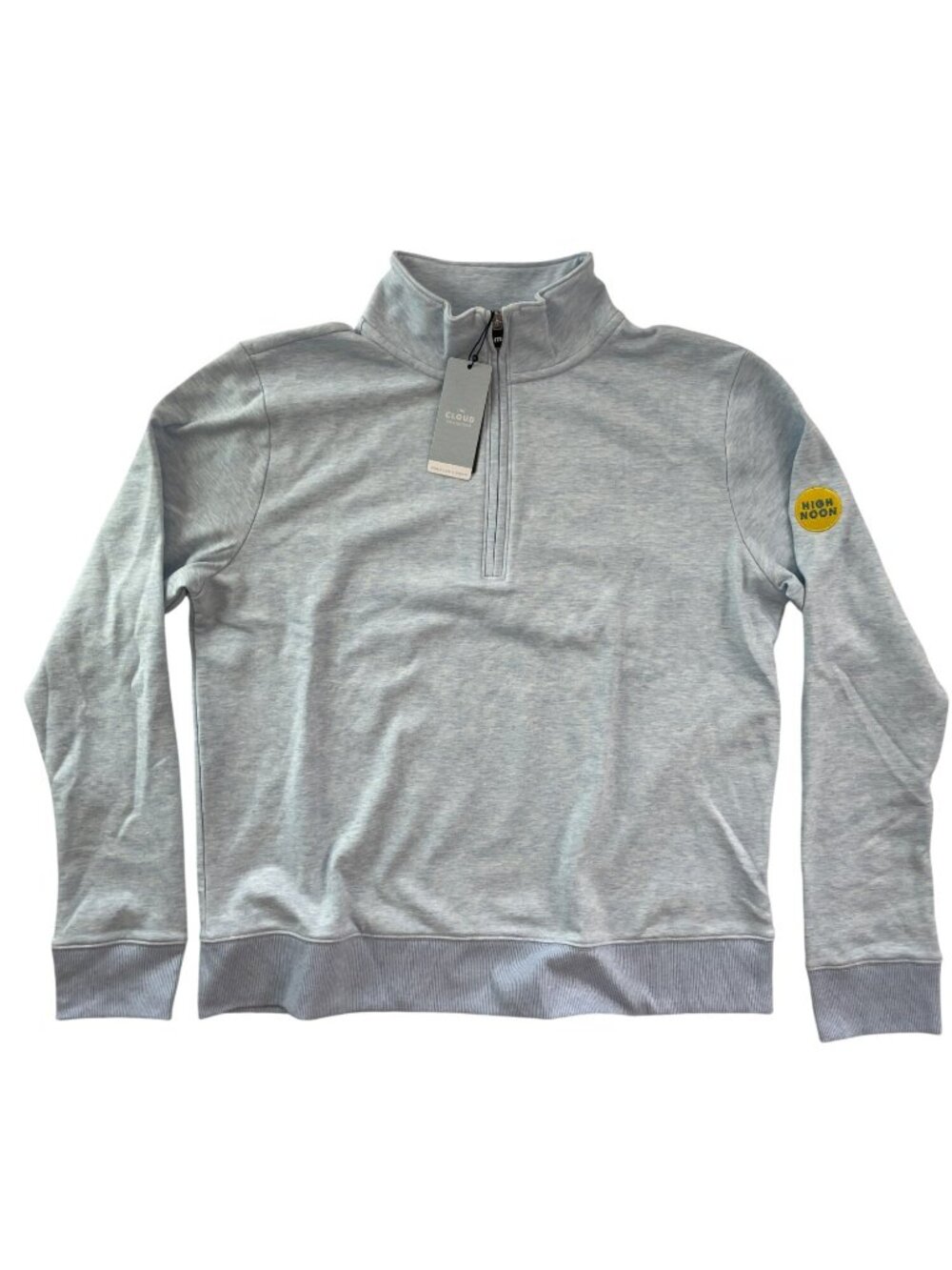 Travis Mathew W Cloud Quarter-Zip Heather Blue Pullover Sweatshirt Wmn's M NWT